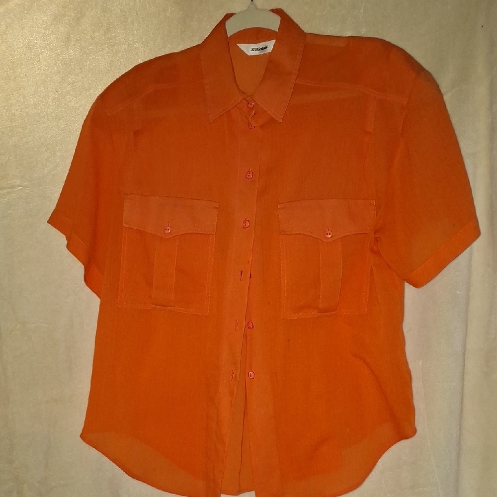 St.‎ Michael Burnt Orange Casual Button Down Shirt